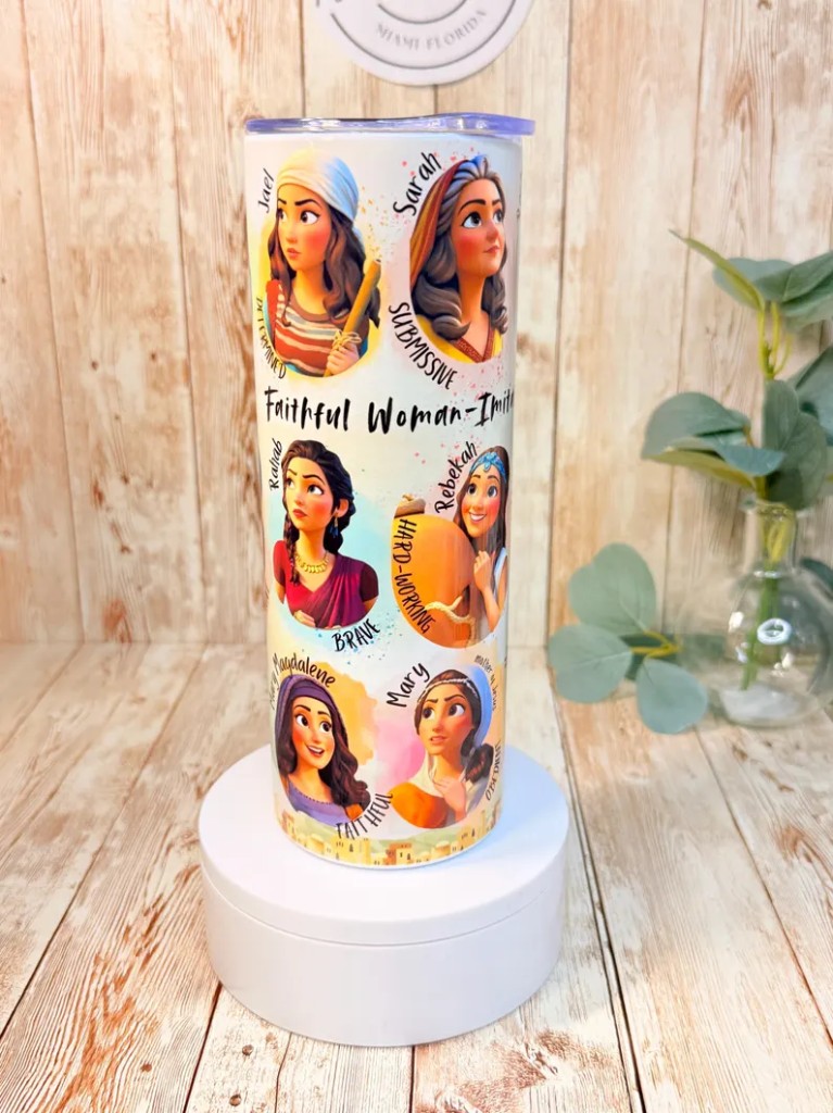 Faithful Women - Vaso Skinny con Pajita de Acero